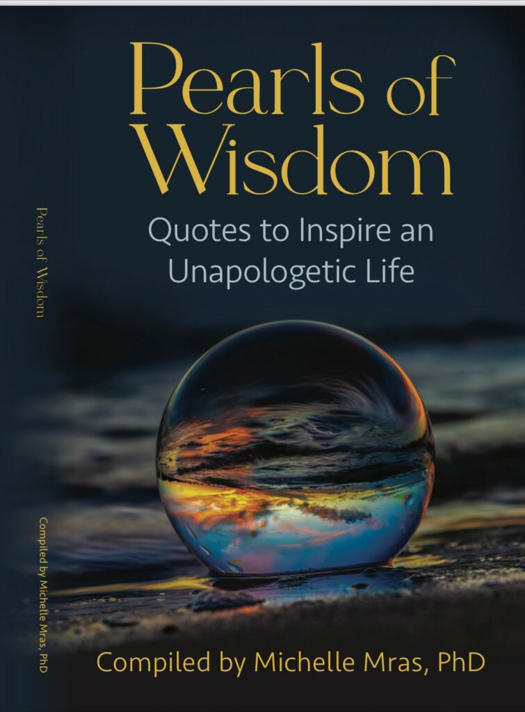 A picture of the book, "Pearls of Wisdom""