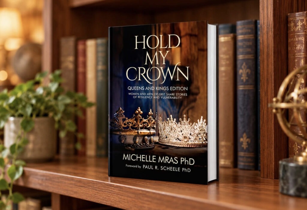 Hold My Crown book on bookshelf